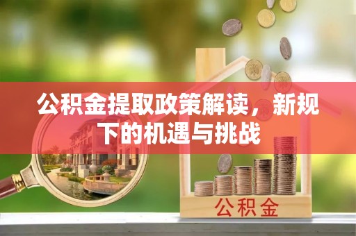 郁南公积金提取政策解读，新规下的机遇与挑战