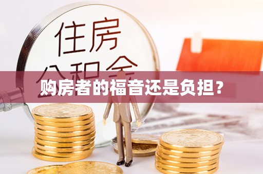 郁南购房者的福音还是负担？