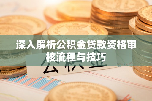 郁南深入解析公积金贷款资格审核流程与技巧