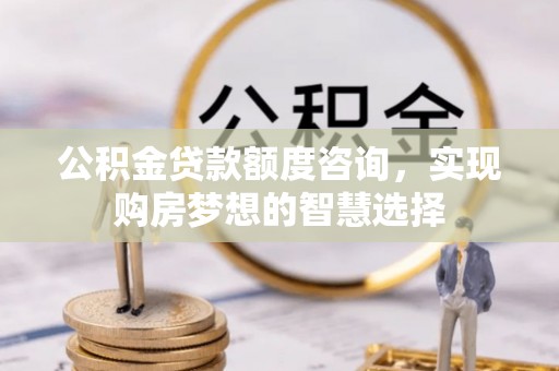 郁南公积金贷款额度咨询，实现购房梦想的智慧选择