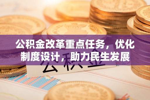 郁南公积金改革重点任务，优化制度设计，助力民生发展