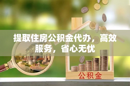 郁南提取住房公积金代办，高效服务，省心无忧
