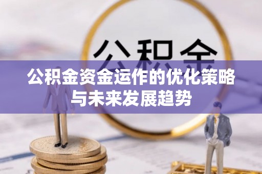 郁南公积金资金运作的优化策略与未来发展趋势
