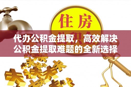 郁南代办公积金提取，高效解决公积金提取难题的全新选择