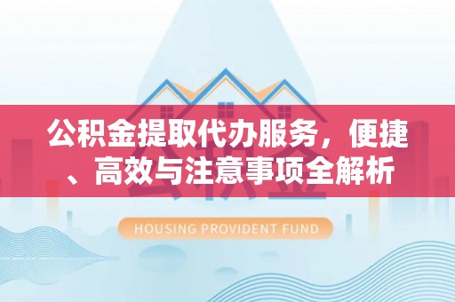 郁南公积金提取代办服务，便捷、高效与注意事项全解析