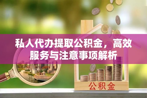 郁南私人代办提取公积金，高效服务与注意事项解析