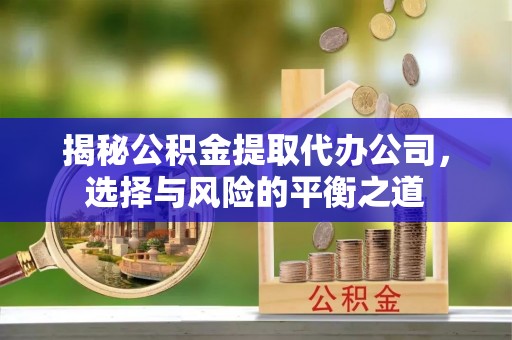 郁南揭秘公积金提取代办公司，选择与风险的平衡之道