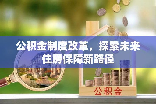 郁南公积金制度改革，探索未来住房保障新路径