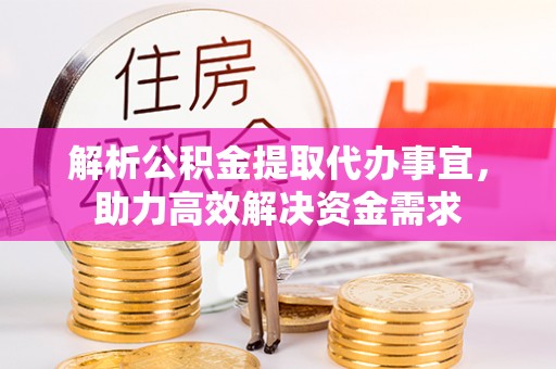 郁南解析公积金提取代办事宜，助力高效解决资金需求