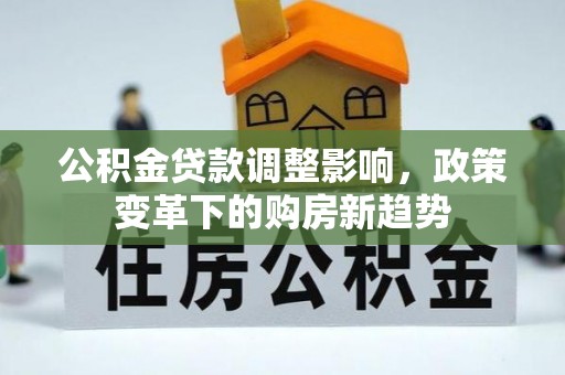 郁南公积金贷款调整影响，政策变革下的购房新趋势