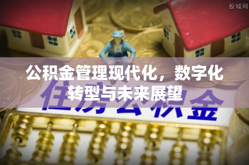 郁南公积金管理现代化，数字化转型与未来展望