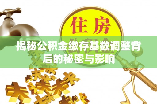 郁南揭秘公积金缴存基数调整背后的秘密与影响