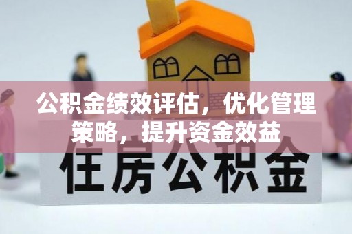 郁南公积金绩效评估，优化管理策略，提升资金效益