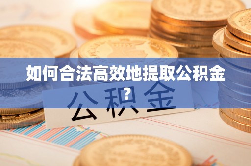 郁南如何合法高效地提取公积金？