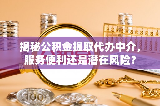 郁南揭秘公积金提取代办中介，服务便利还是潜在风险？