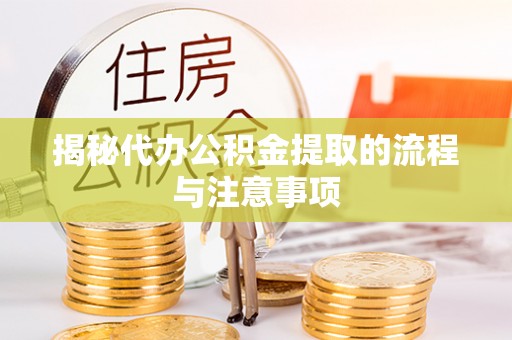 郁南揭秘代办公积金提取的流程与注意事项